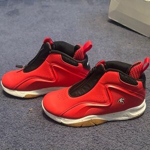 AND1 Kids Red and Black High-Top Sneakers